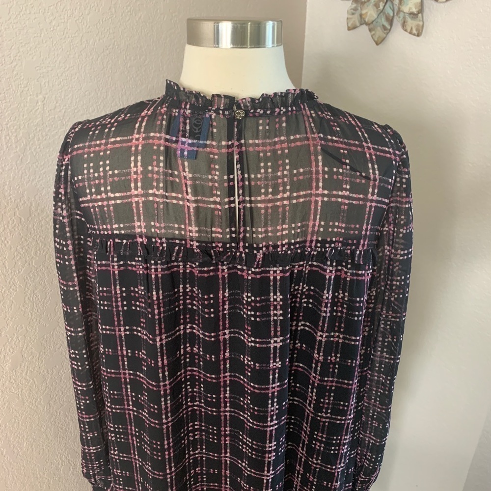 Cece Dress Ruffle Long Sleeve and High Neckline - Picture 10 of 12